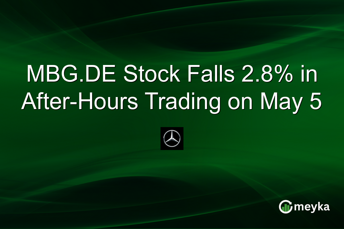 MBG.DE Stock Falls 2.8% in After-Hours Trading on May 5