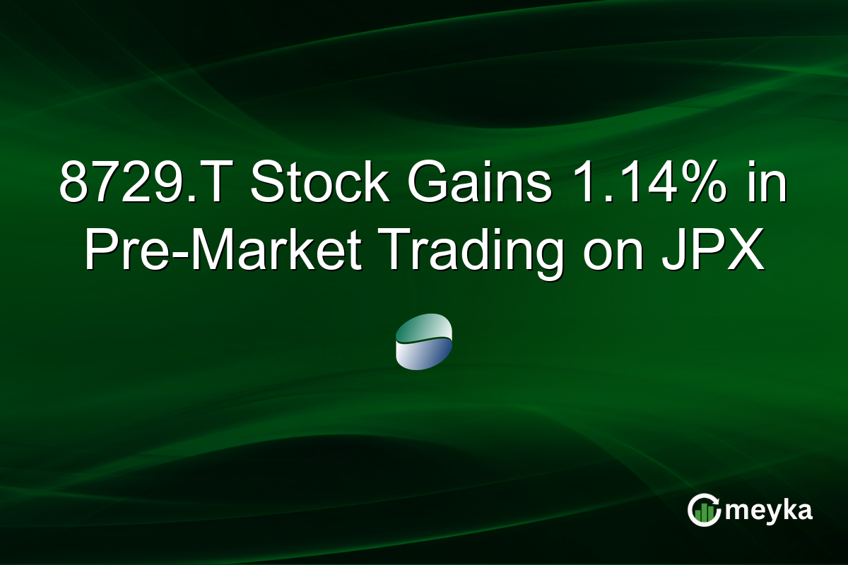 8729.T Stock Gains 1.14% in Pre-Market Trading on JPX
