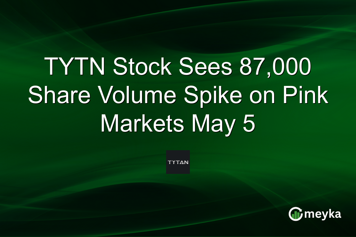 TYTN Stock Sees 87,000 Share Volume Spike on Pink Markets May 5