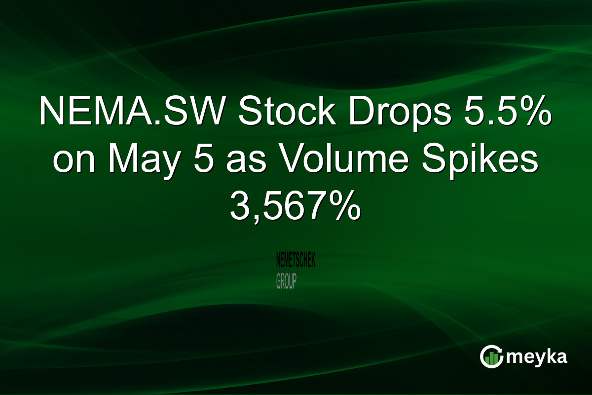 NEMA.SW Stock Drops 5.5% on May 5 as Volume Spikes 3,567%