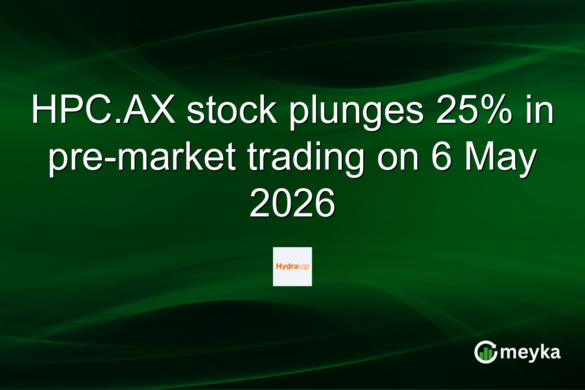 HPC.AX stock plunges 25% in pre-market trading on 6 May 2026