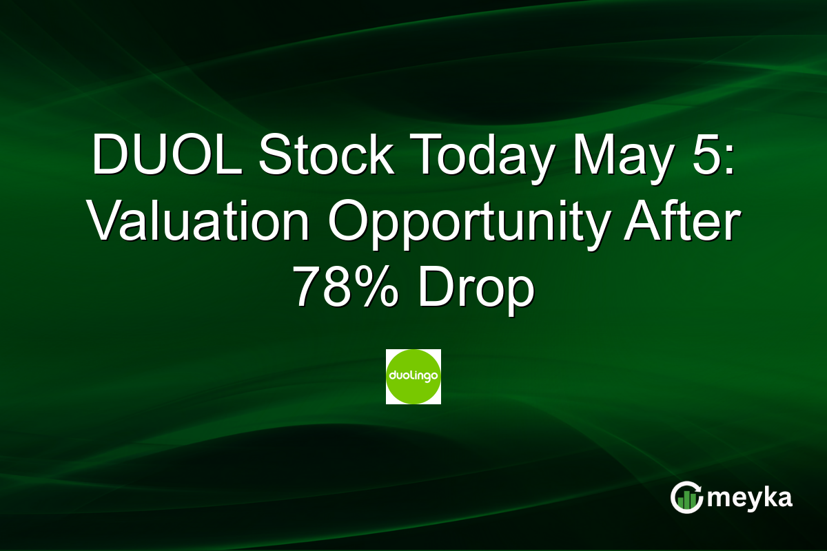 DUOL Stock Today May 5: Valuation Opportunity After 78% Drop
