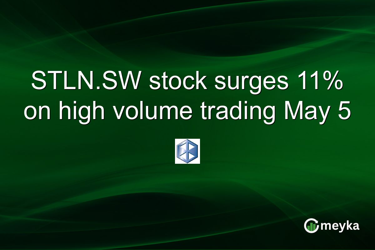 STLN.SW stock surges 11% on high volume trading May 5