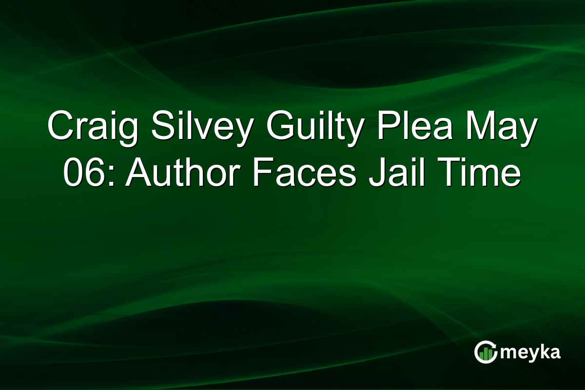Craig Silvey Guilty Plea May 06: Author Faces Jail Time