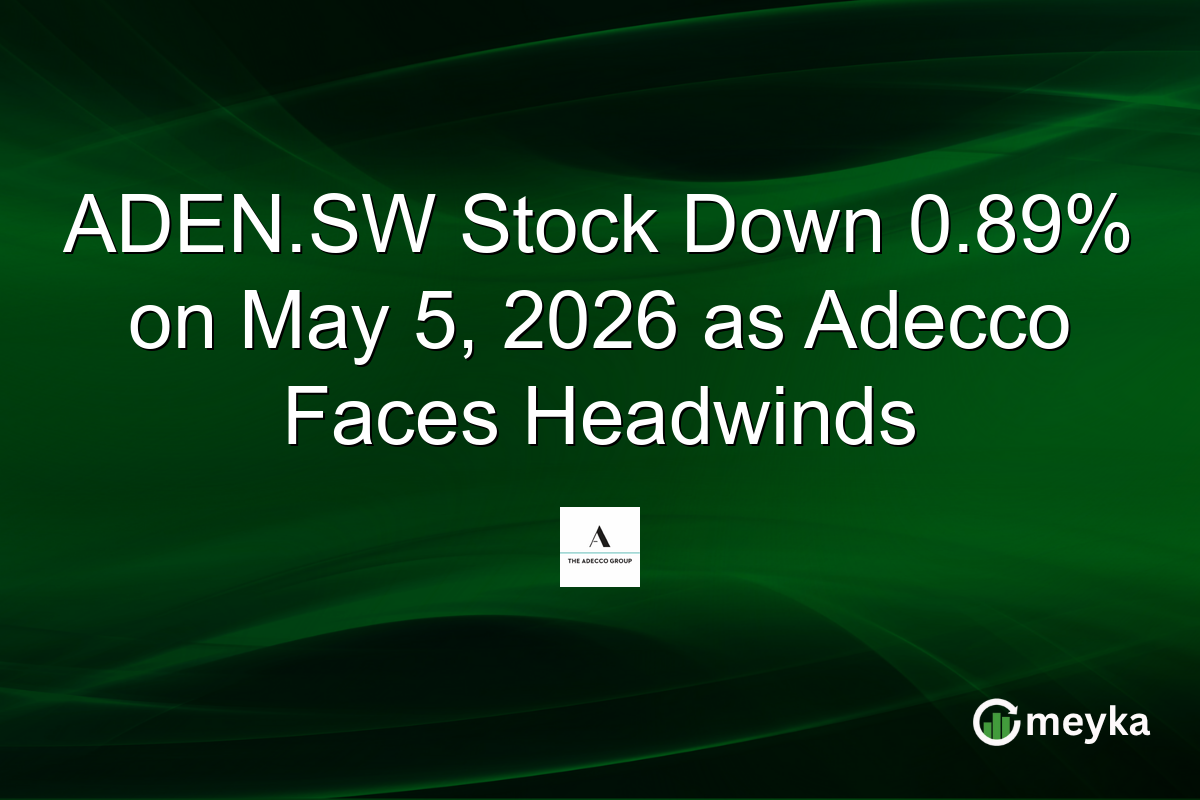ADEN.SW Stock Down 0.89% on May 5, 2026 as Adecco Faces Headwinds