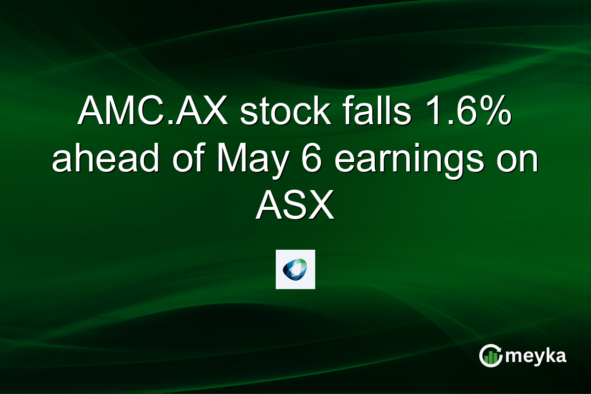 AMC.AX stock falls 1.6% ahead of May 6 earnings on ASX
