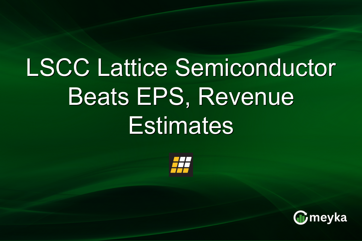 LSCC Lattice Semiconductor Beats EPS, Revenue Estimates