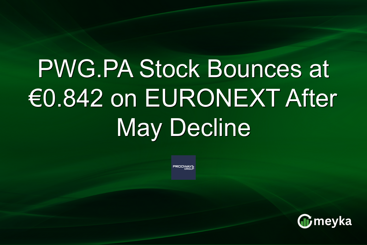 PWG.PA Stock Bounces at €0.842 on EURONEXT After May Decline
