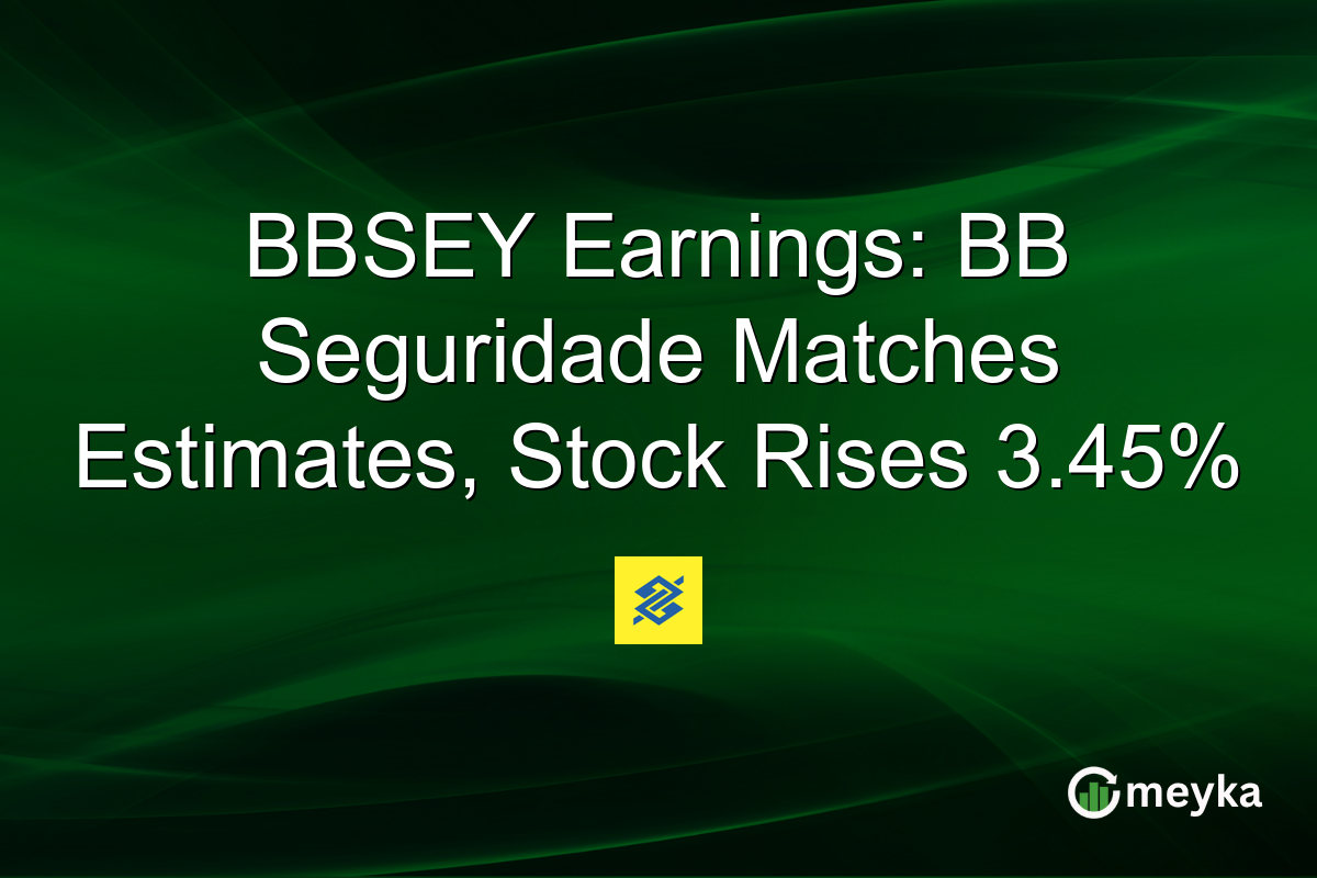 BBSEY Earnings: BB Seguridade Matches Estimates, Stock Rises 3.45%
