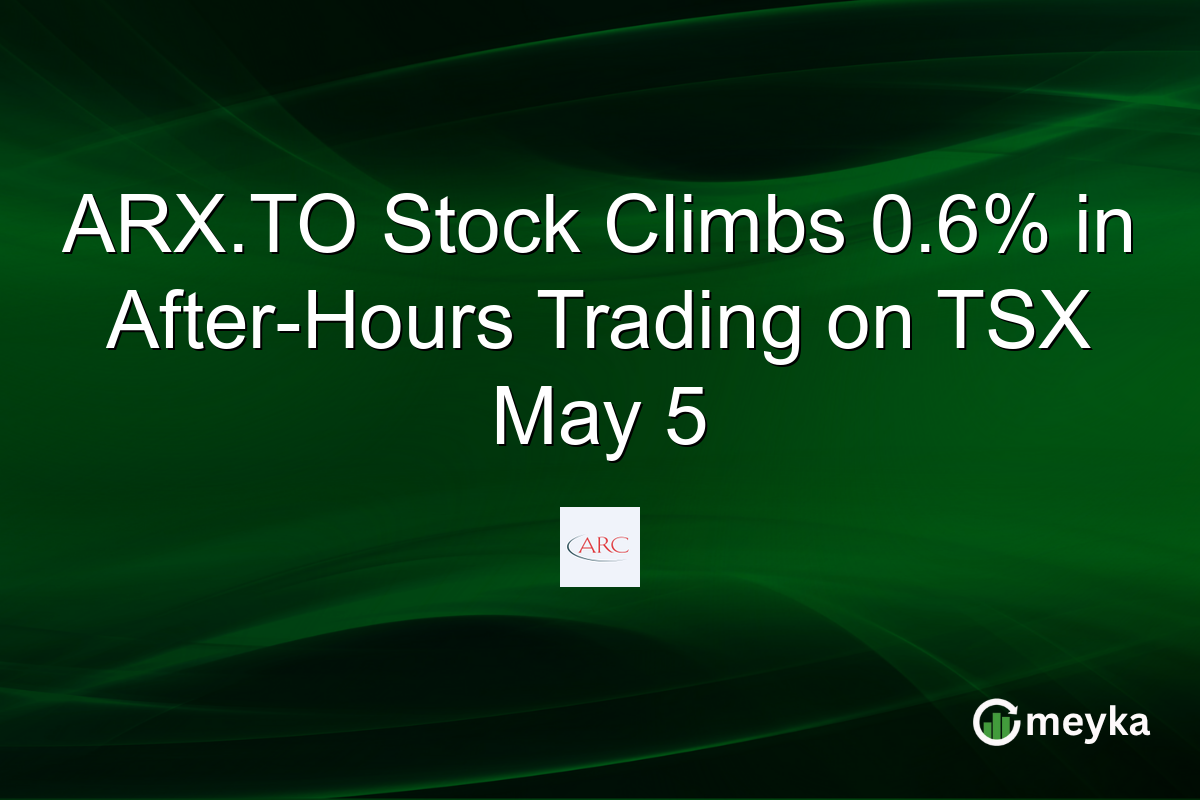 ARX.TO Stock Climbs 0.6% in After-Hours Trading on TSX May 5