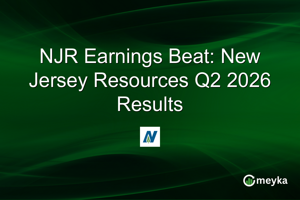 NJR Earnings Beat: New Jersey Resources Q2 2026 Results