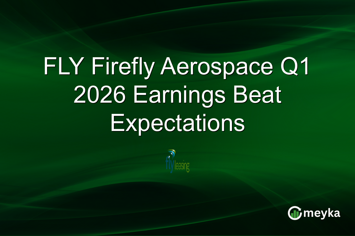 FLY Firefly Aerospace Q1 2026 Earnings Beat Expectations