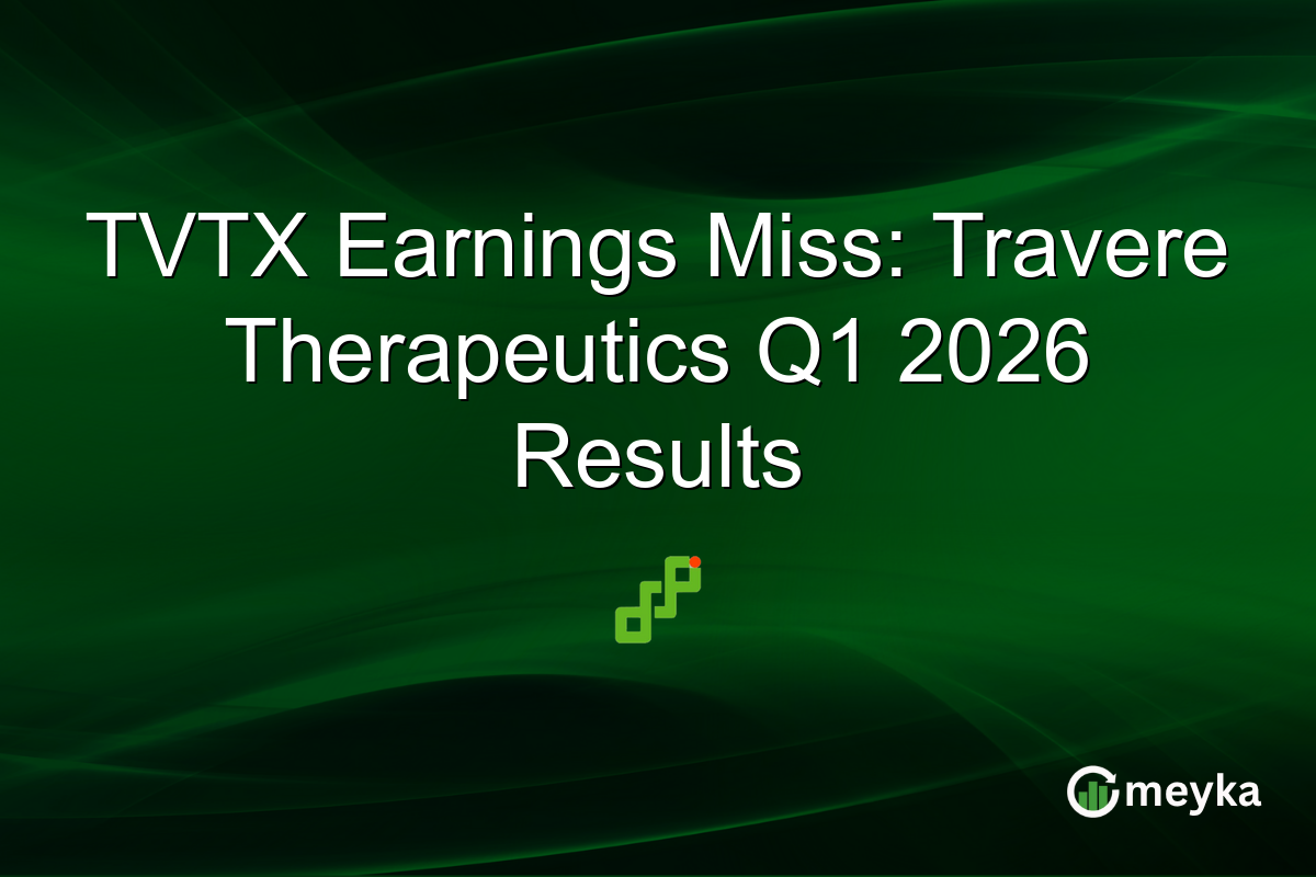 TVTX Earnings Miss: Travere Therapeutics Q1 2026 Results