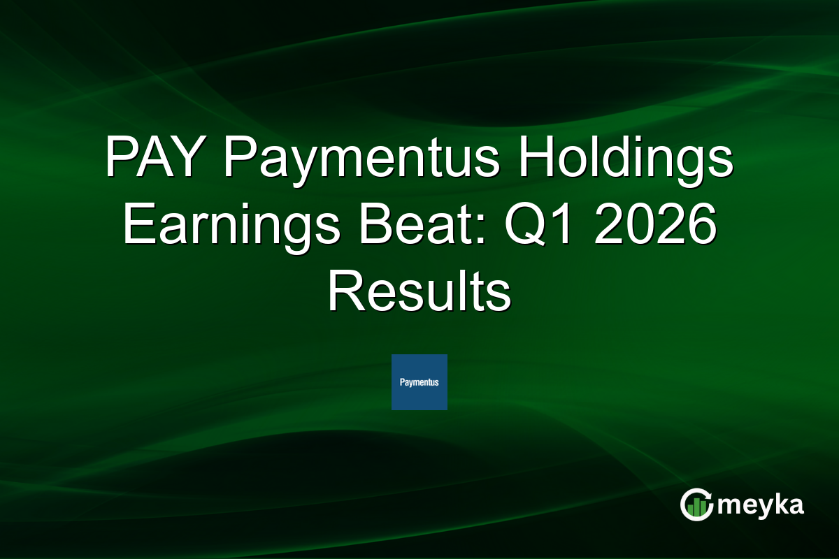 PAY Paymentus Holdings Earnings Beat: Q1 2026 Results