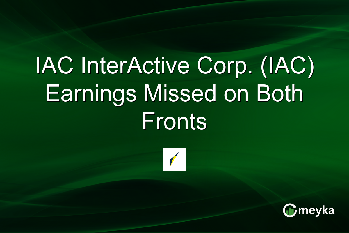 IAC InterActive Corp. (IAC) Earnings Missed on Both Fronts