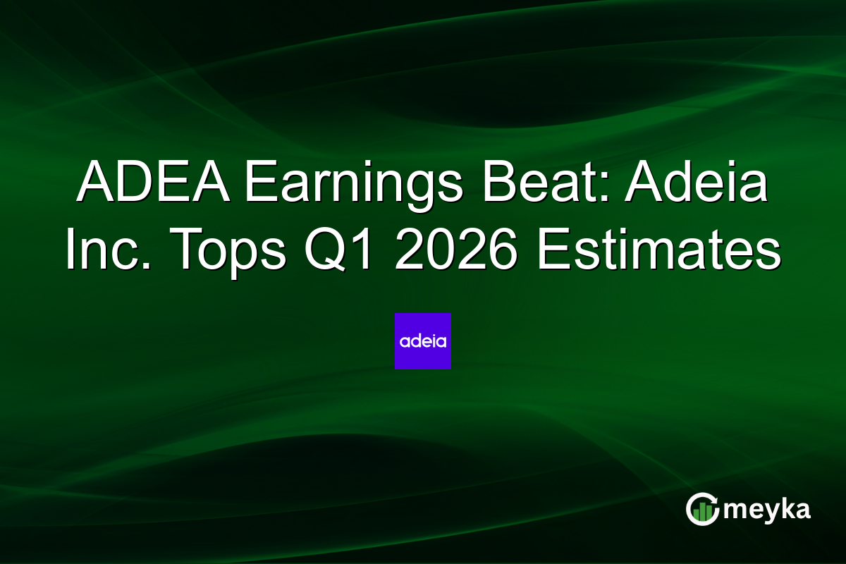 ADEA Earnings Beat: Adeia Inc. Tops Q1 2026 Estimates
