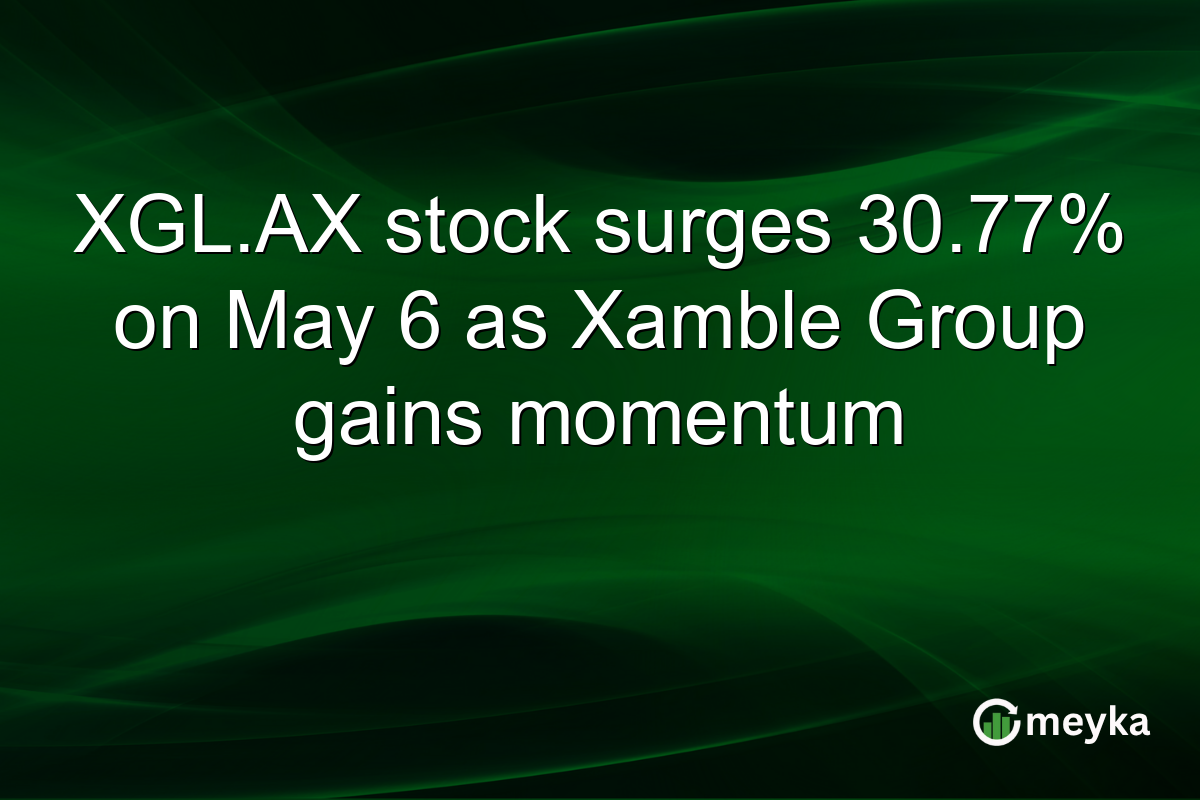 XGL.AX stock surges 30.77% on May 6 as Xamble Group gains momentum