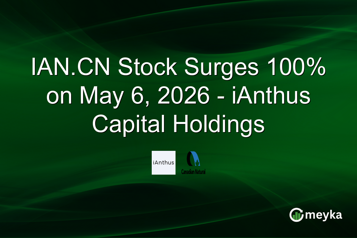 IAN.CN Stock Surges 100% on May 6, 2026 – iAnthus Capital Holdings