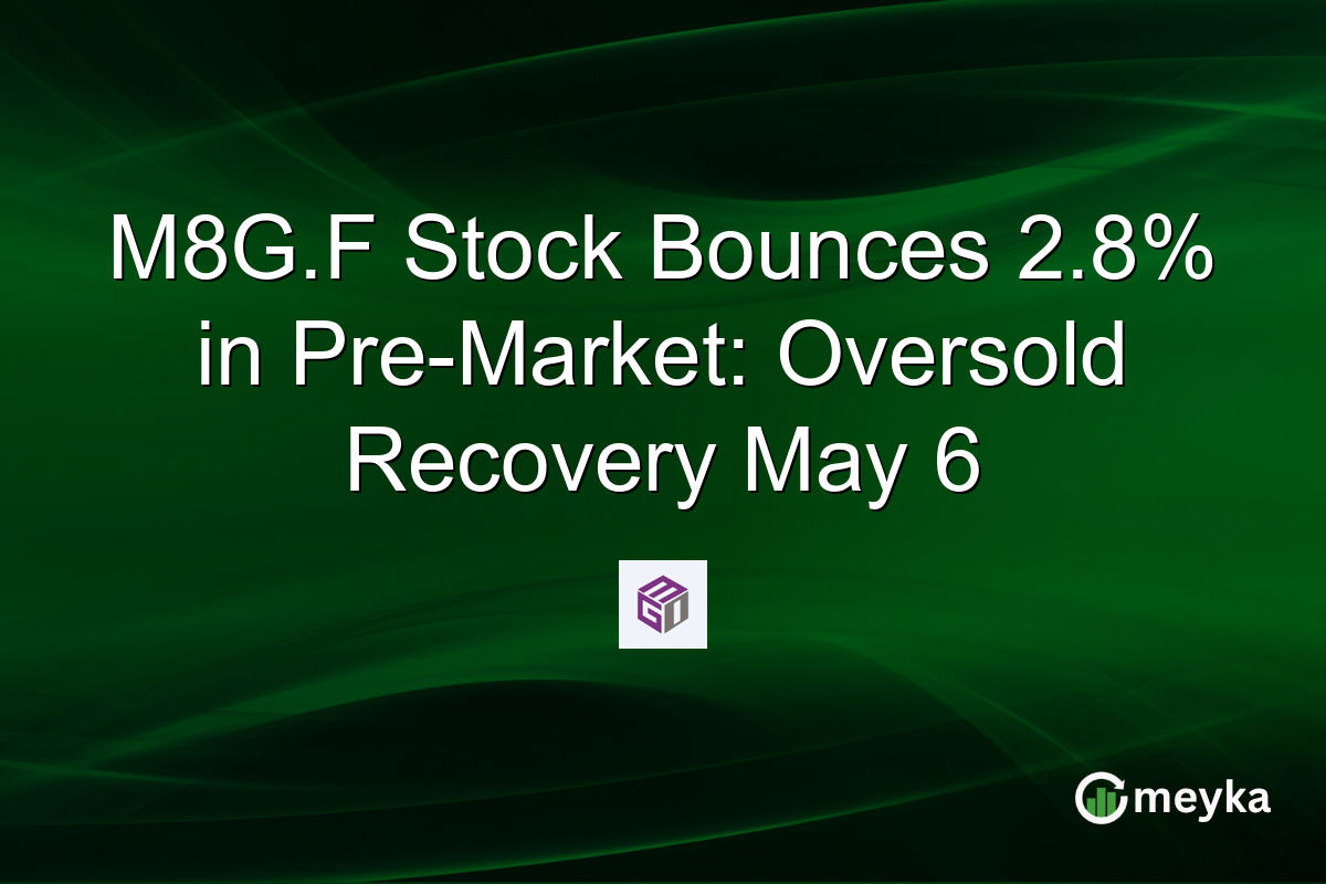 M8G.F Stock Bounces 2.8% in Pre-Market: Oversold Recovery May 6