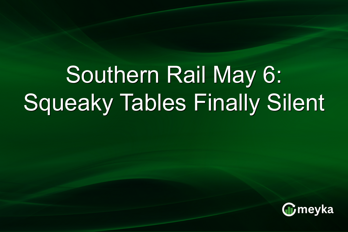 Southern Rail May 6: Squeaky Tables Finally Silent