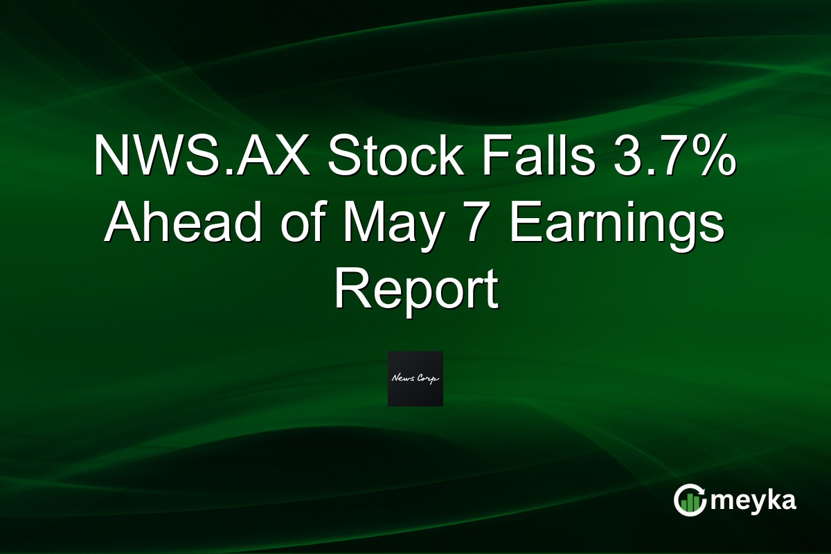 NWS.AX Stock Falls 3.7% Ahead of May 7 Earnings Report