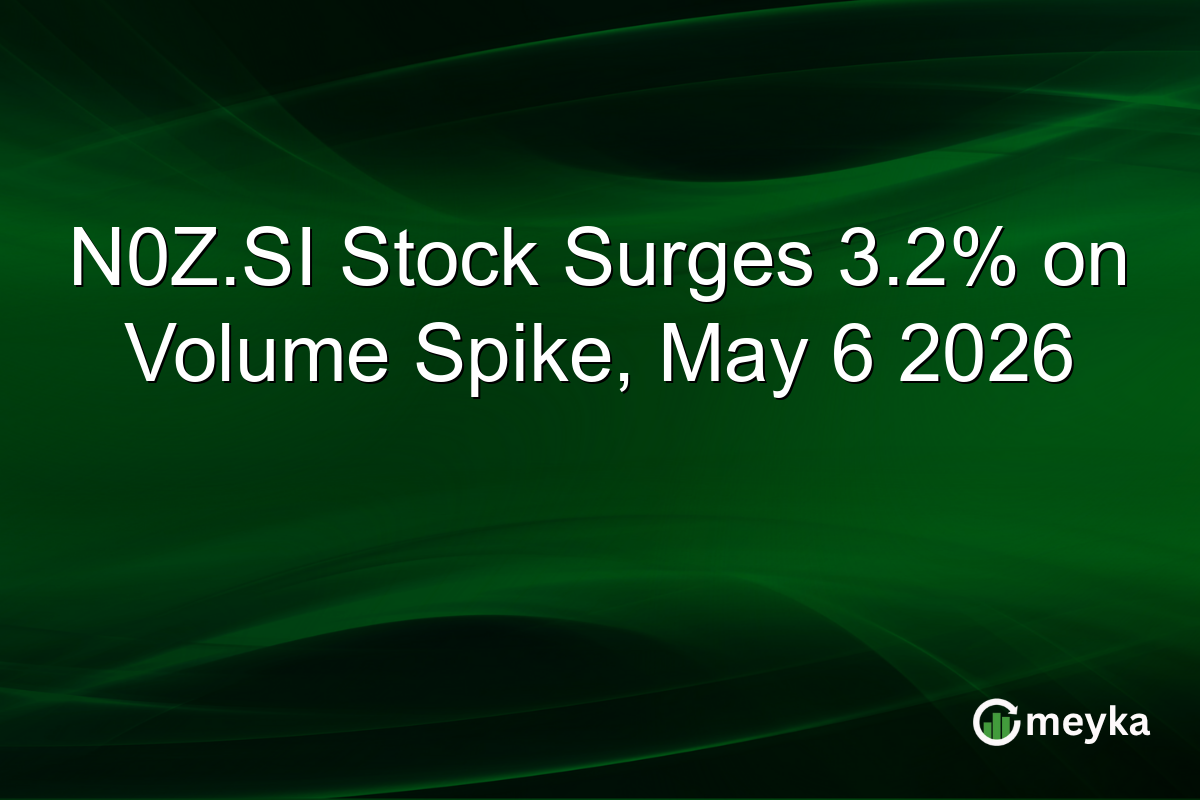 N0Z.SI Stock Surges 3.2% on Volume Spike, May 6 2026