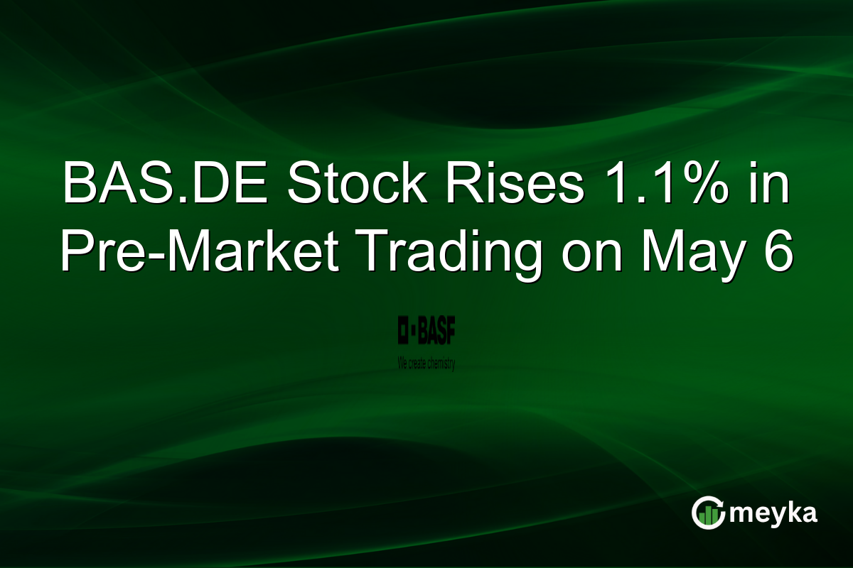 BAS.DE Stock Rises 1.1% in Pre-Market Trading on May 6