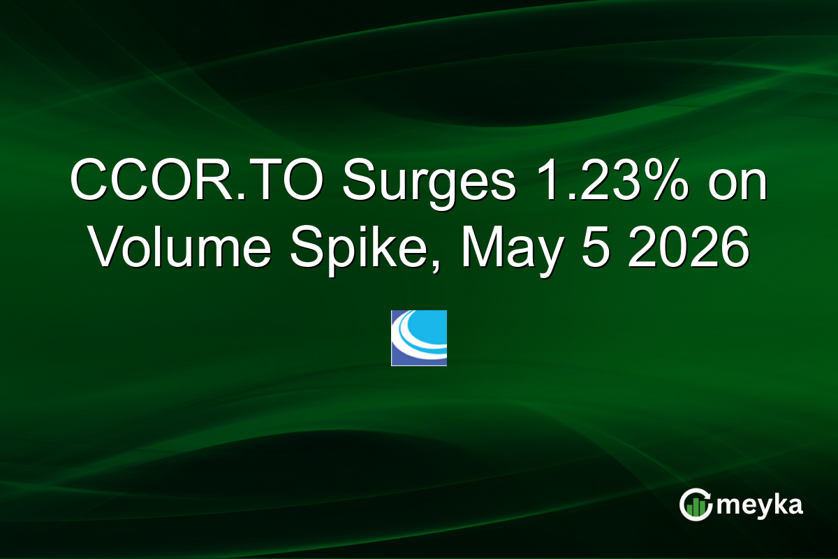 CCOR.TO Surges 1.23% on Volume Spike, May 5 2026