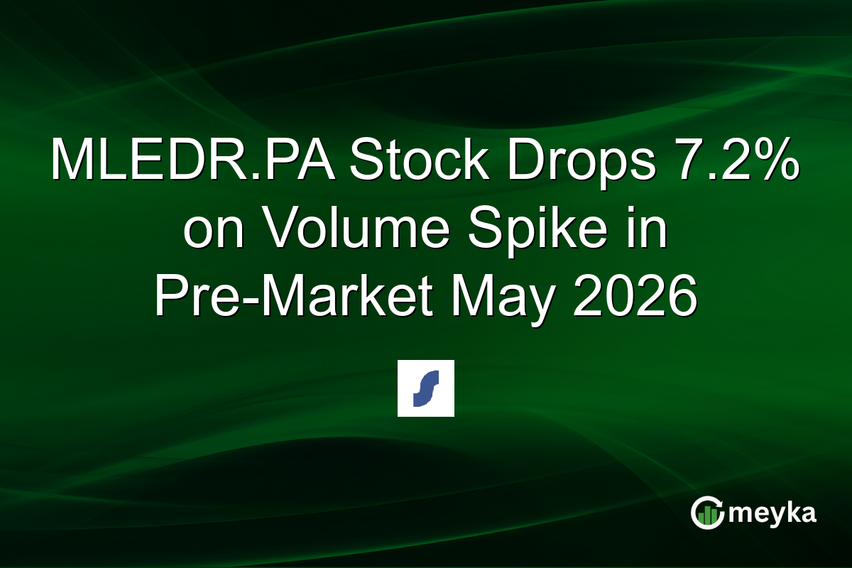 MLEDR.PA Stock Drops 7.2% on Volume Spike in Pre-Market May 2026