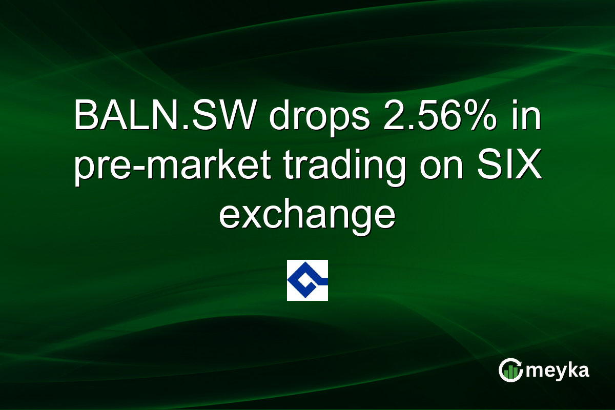 BALN.SW drops 2.56% in pre-market trading on SIX exchange