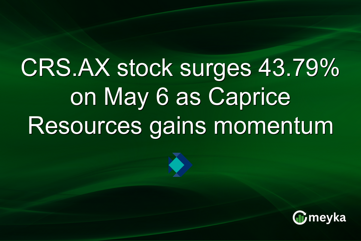 CRS.AX stock surges 43.79% on May 6 as Caprice Resources gains momentum