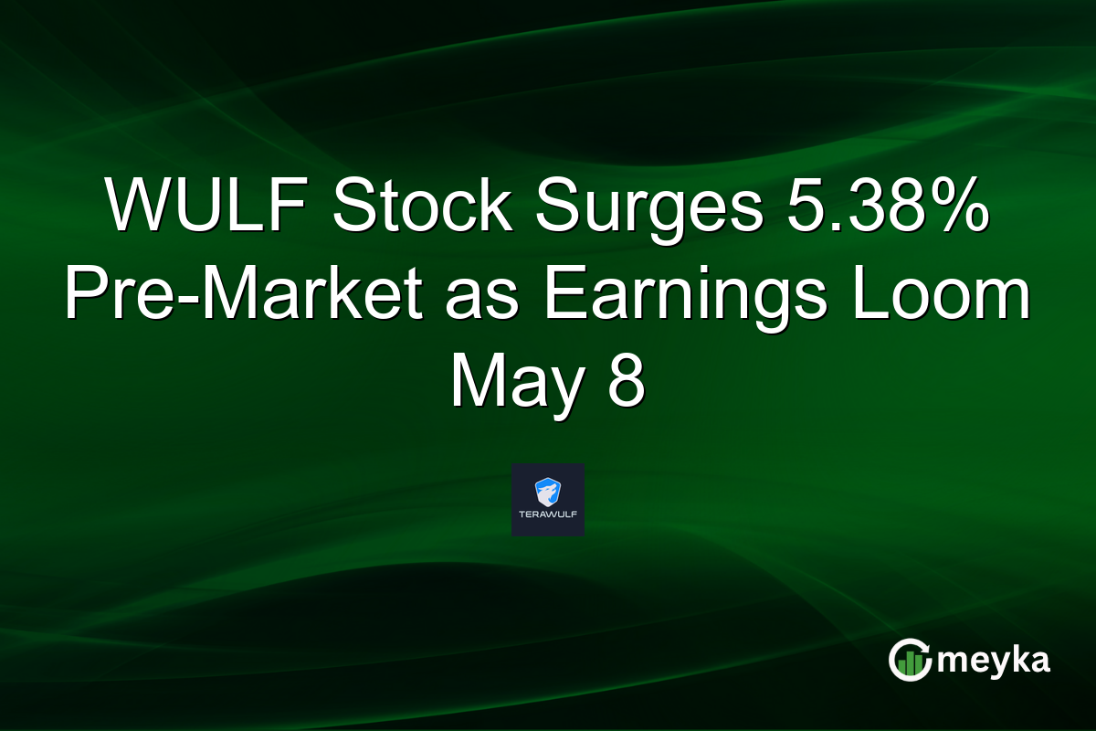 WULF Stock Surges 5.38% Pre-Market as Earnings Loom May 8