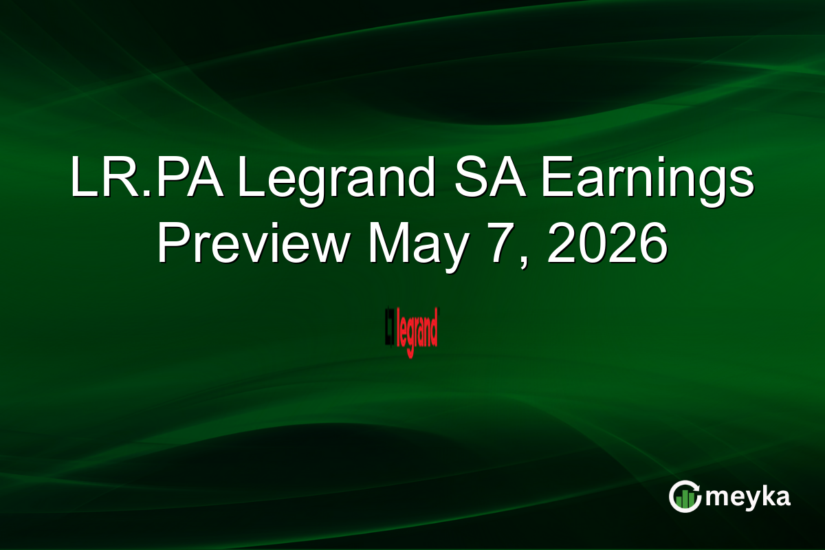 LR.PA Legrand SA Earnings Preview May 7, 2026