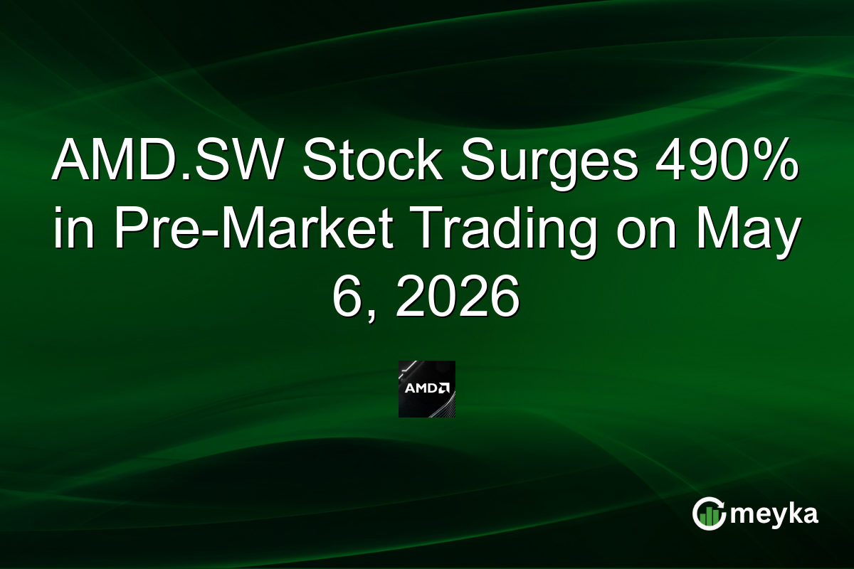 AMD.SW Stock Surges 490% in Pre-Market Trading on May 6, 2026