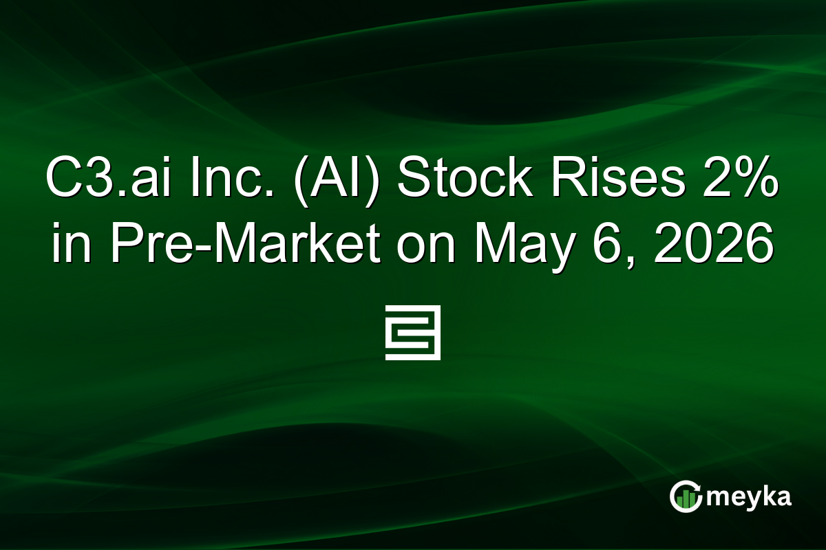 C3.ai Inc. (AI) Stock Rises 2% in Pre-Market on May 6, 2026