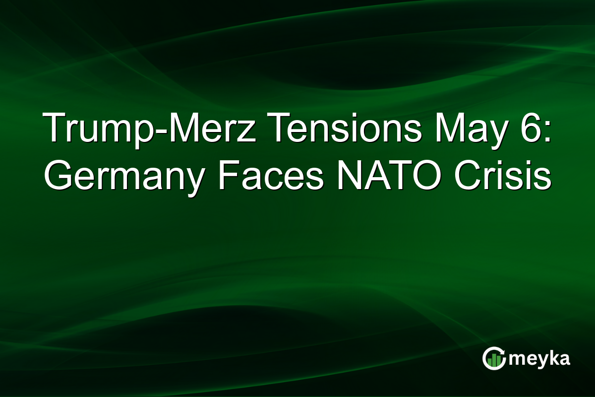 Trump-Merz Tensions May 6: Germany Faces NATO Crisis