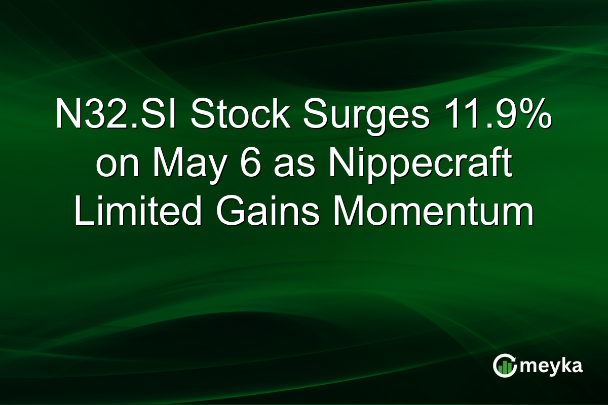 N32.SI Stock Surges 11.9% on May 6 as Nippecraft Limited Gains Momentum