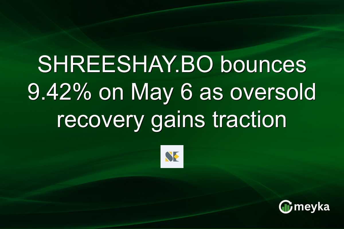 SHREESHAY.BO bounces 9.42% on May 6 as oversold recovery gains traction