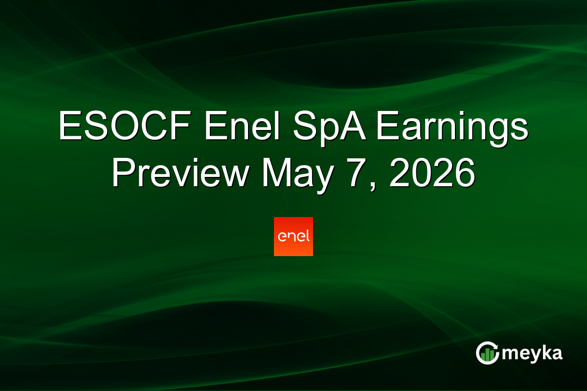 ESOCF Enel SpA Earnings Preview May 7, 2026