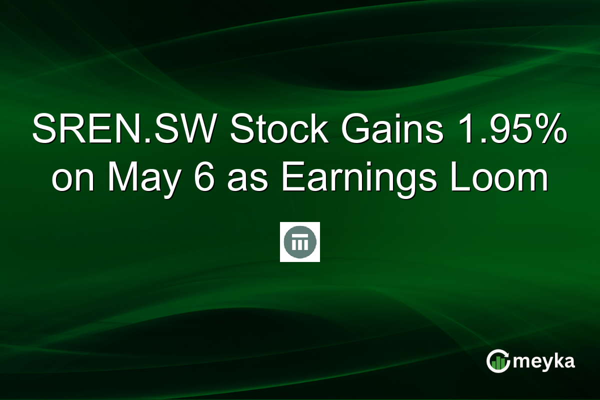 SREN.SW Stock Gains 1.95% on May 6 as Earnings Loom