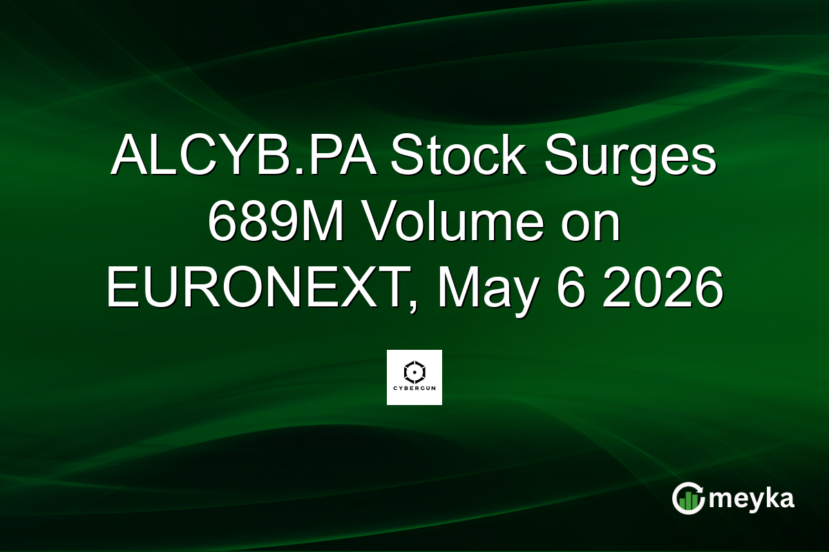 ALCYB.PA Stock Surges 689M Volume on EURONEXT, May 6 2026