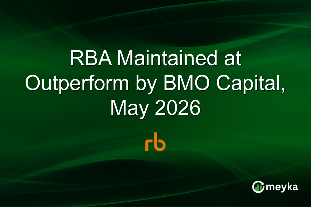 RBA Maintained at Outperform by BMO Capital, May 2026