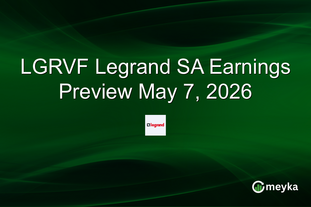LGRVF Legrand SA Earnings Preview May 7, 2026