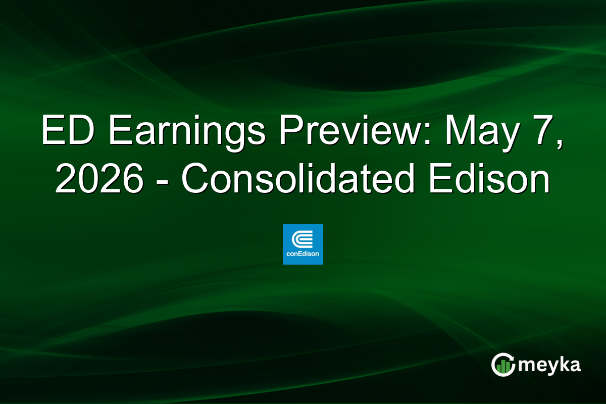 ED Earnings Preview: May 7, 2026 – Consolidated Edison