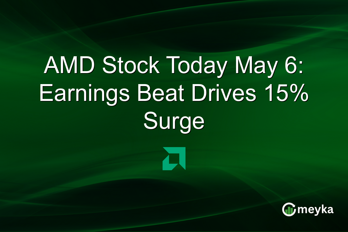 AMD Stock Today May 6: Earnings Beat Drives 15% Surge