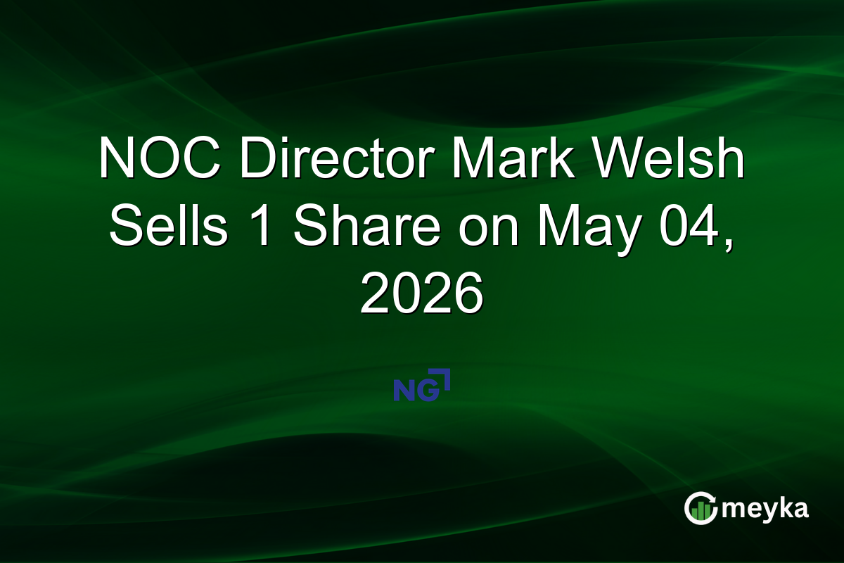 NOC Director Mark Welsh Sells 1 Share on May 04, 2026