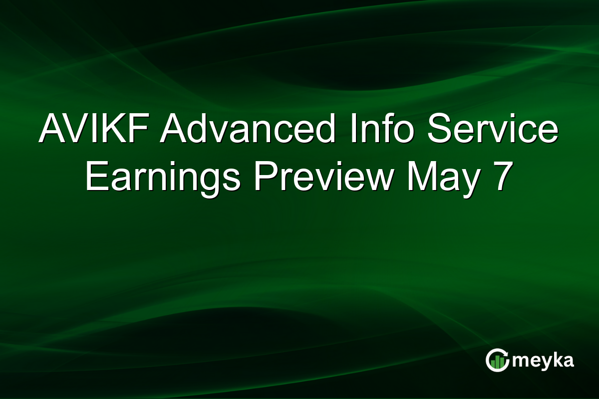 AVIKF Advanced Info Service Earnings Preview May 7
