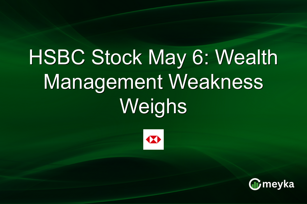 HSBC Stock May 6: Wealth Management Weakness Weighs