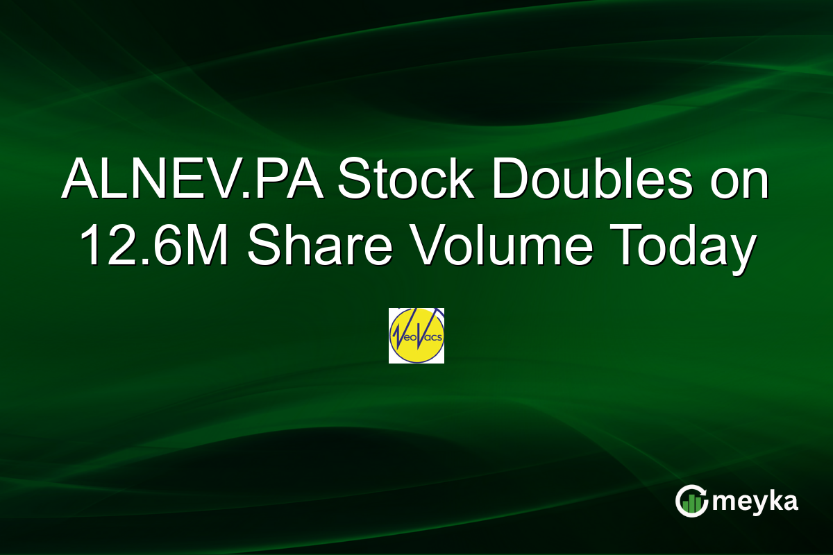 ALNEV.PA Stock Doubles on 12.6M Share Volume Today