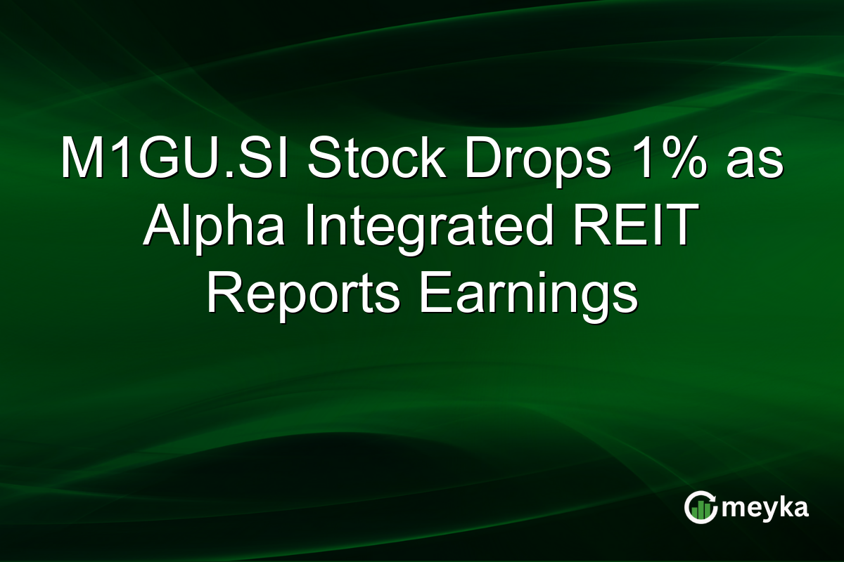M1GU.SI Stock Drops 1% as Alpha Integrated REIT Reports Earnings